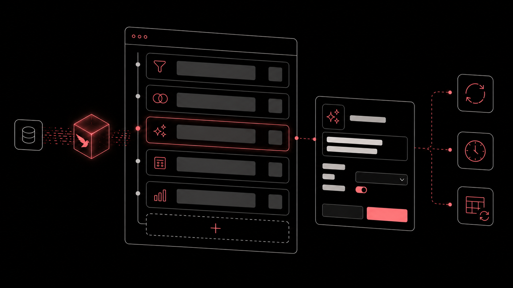 Redbird Data Prep transparency panel showing step-by-step transformation audit log