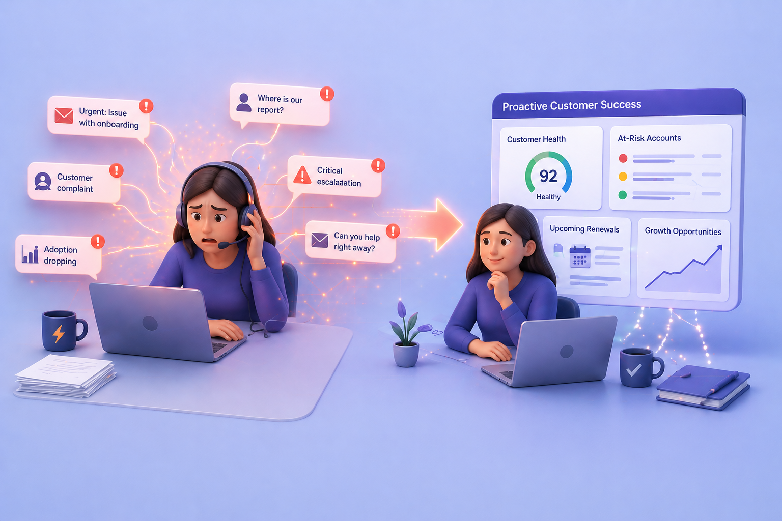 Customer success challenge illustration