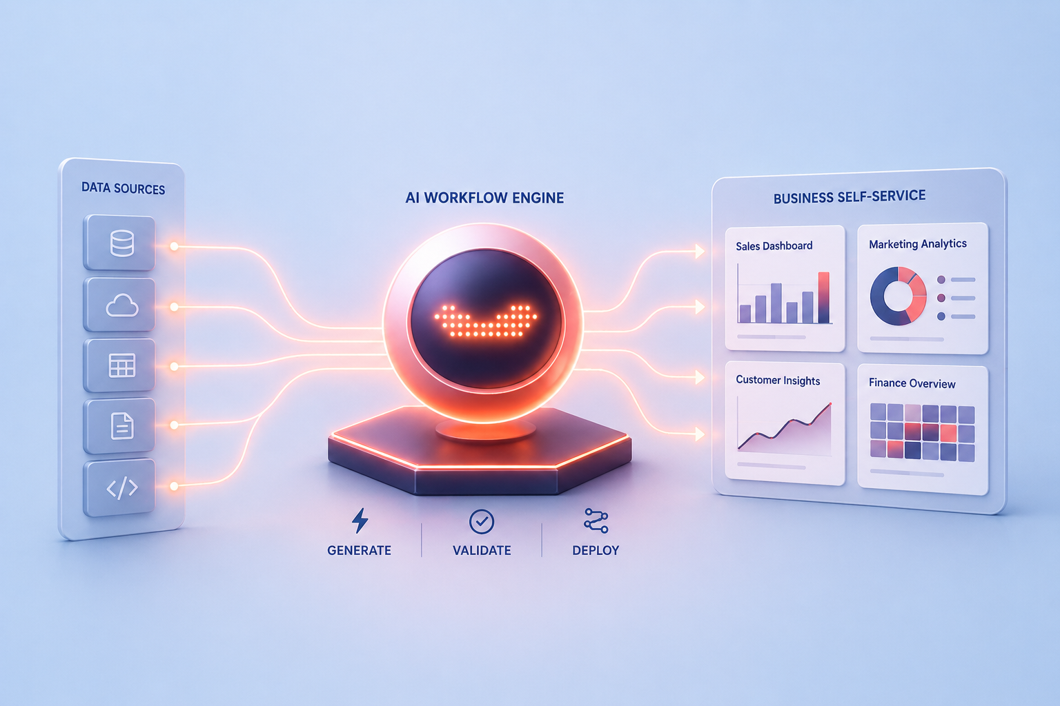 Data team solution illustration