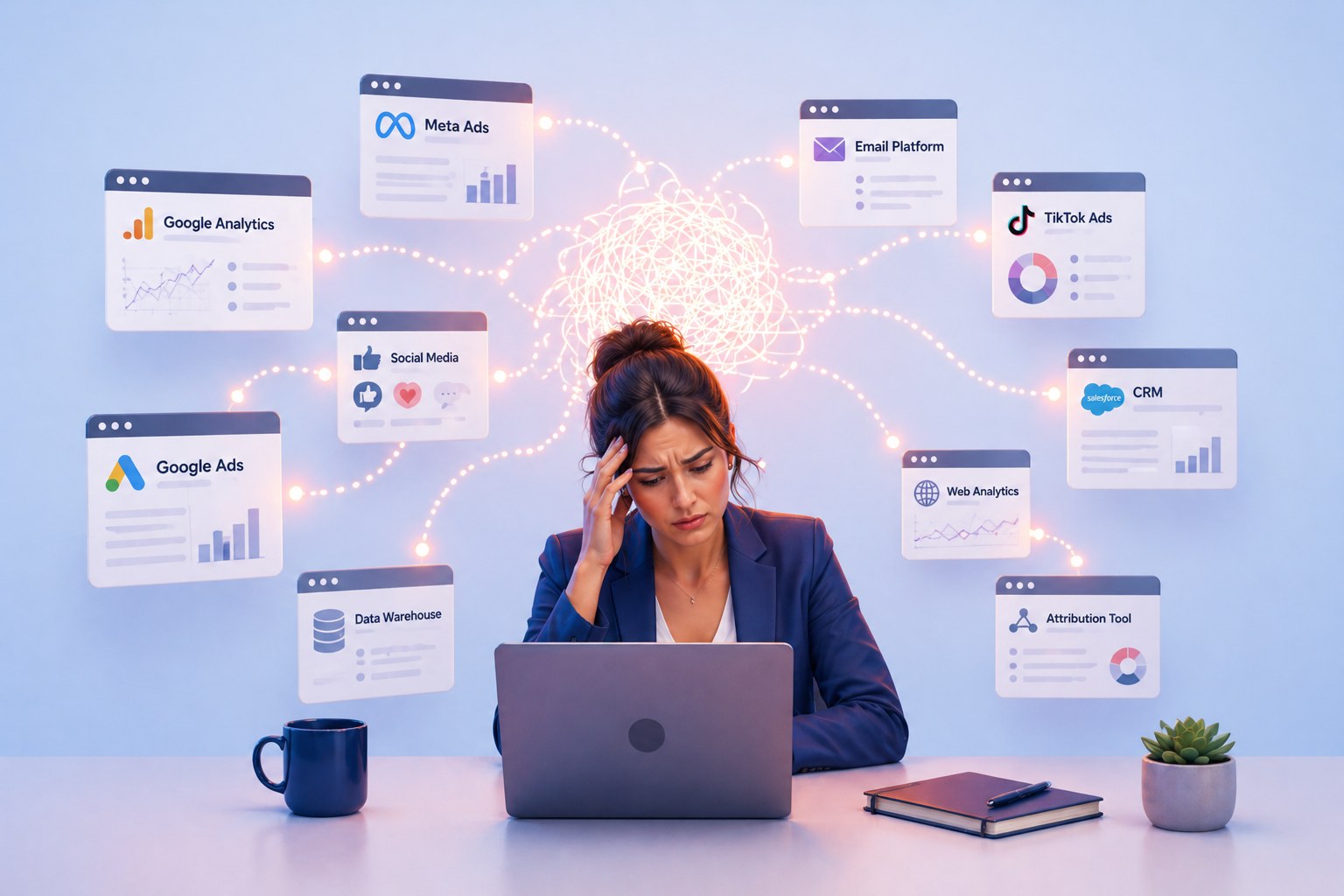 Marketing data scattered across siloed tools