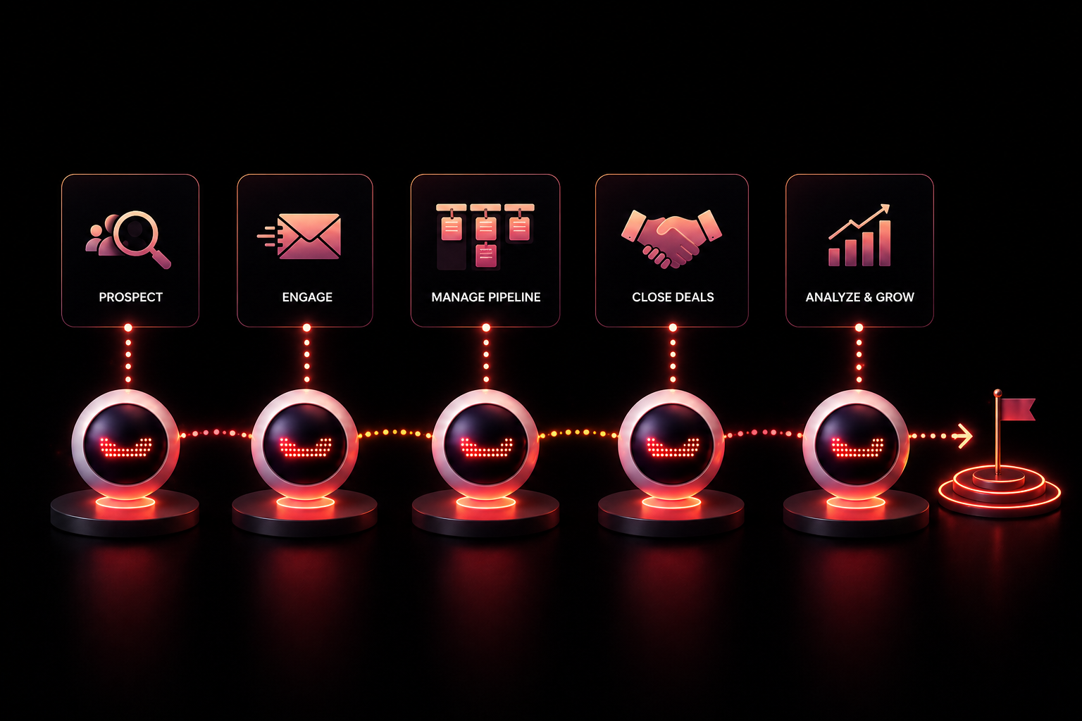 Sales solution illustration